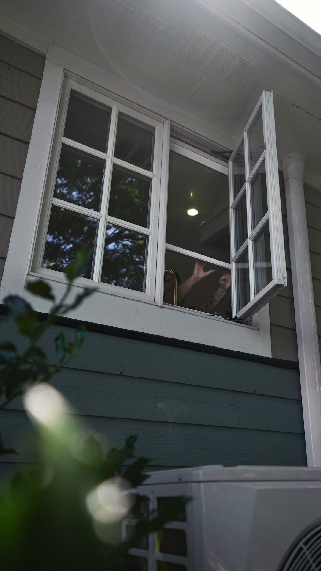 Ohio homeowner pulls down the Phantom Retractable Window Screen.
