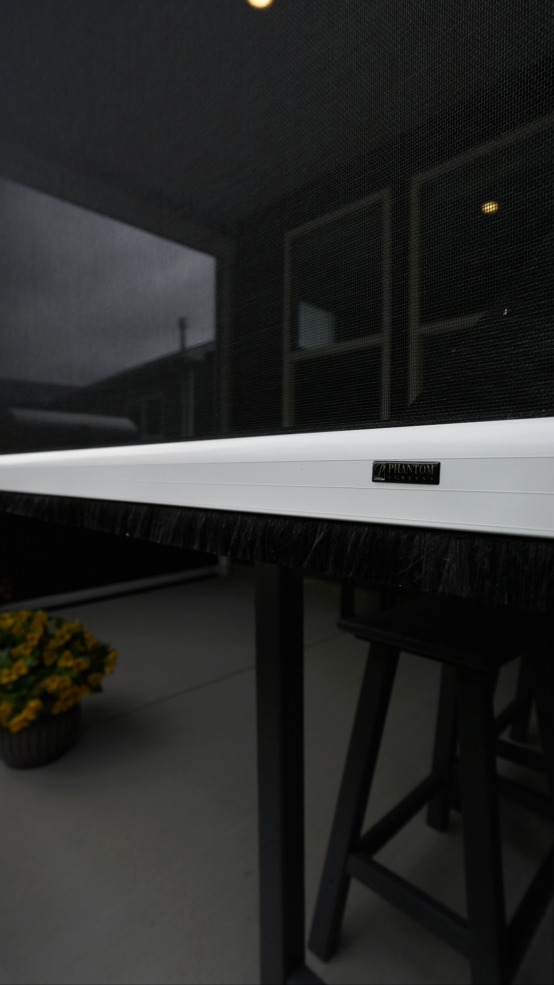 Christmyer Photo 19 The Screening Solutions installation team took this open covered patio in Avon Lake, Ohio and by adding three Phantom Motorized Retractable Screens to the patio’s openings, it’s now a bug-free and breezy outdoor sanctuary. The screens use an insect mesh to keep out bugs while still allowing fresh air to cool down the space and preserve the view out.