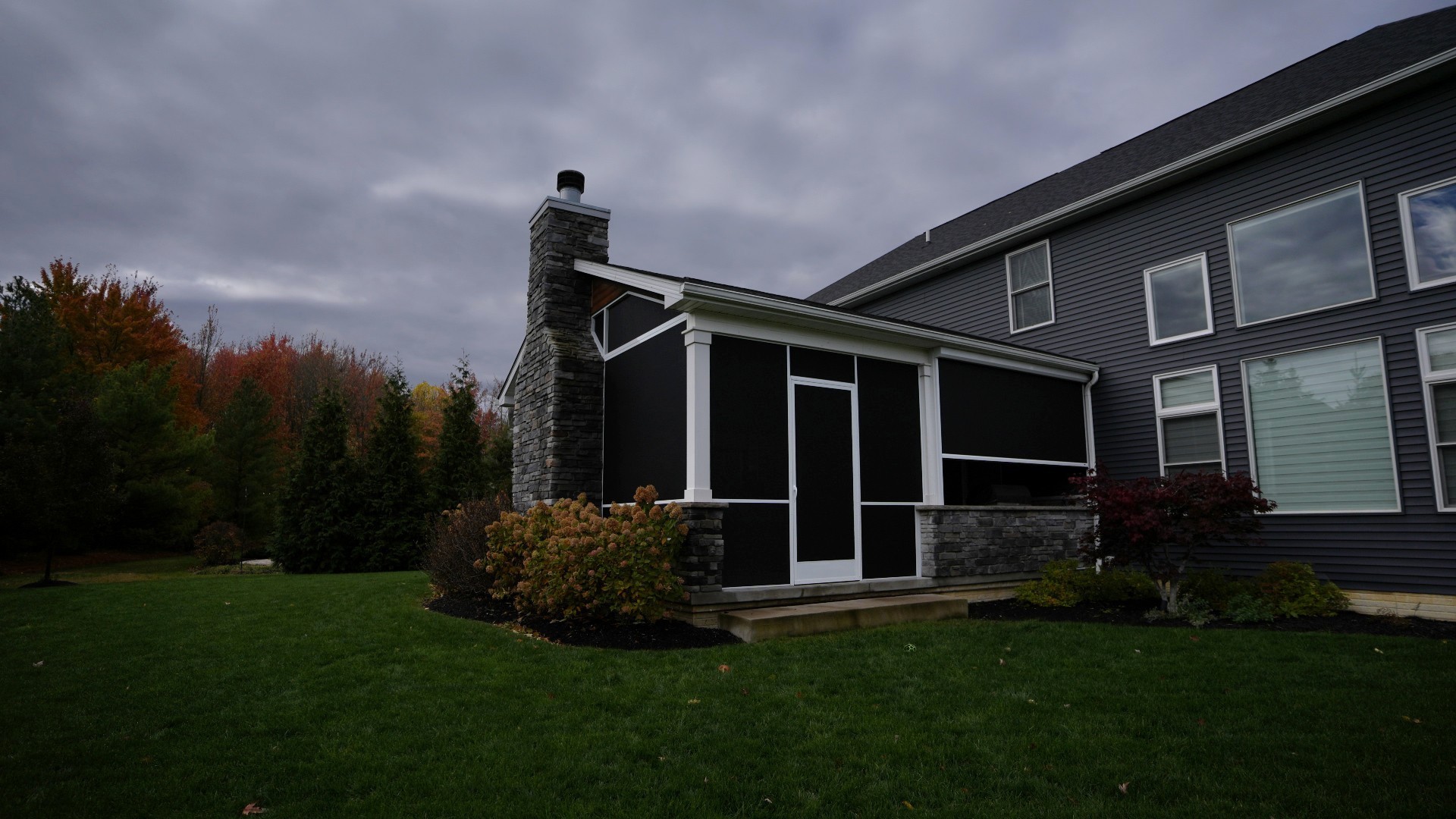 Sopko Photo 1 Screening Solutions Ohio, an authorized Phantom Screen Distributor serving Northeast Ohio for over twenty-five years, transformed an outdoor patio in Strongsville, Ohio into a bug-free hangout with customized patio screens. The screens have a denser mesh weave allowing them to not only keep out bugs but to also increase privacy in the space, block the sun, and retain heat during the fall and winter, extending the homeowner’s patio season.